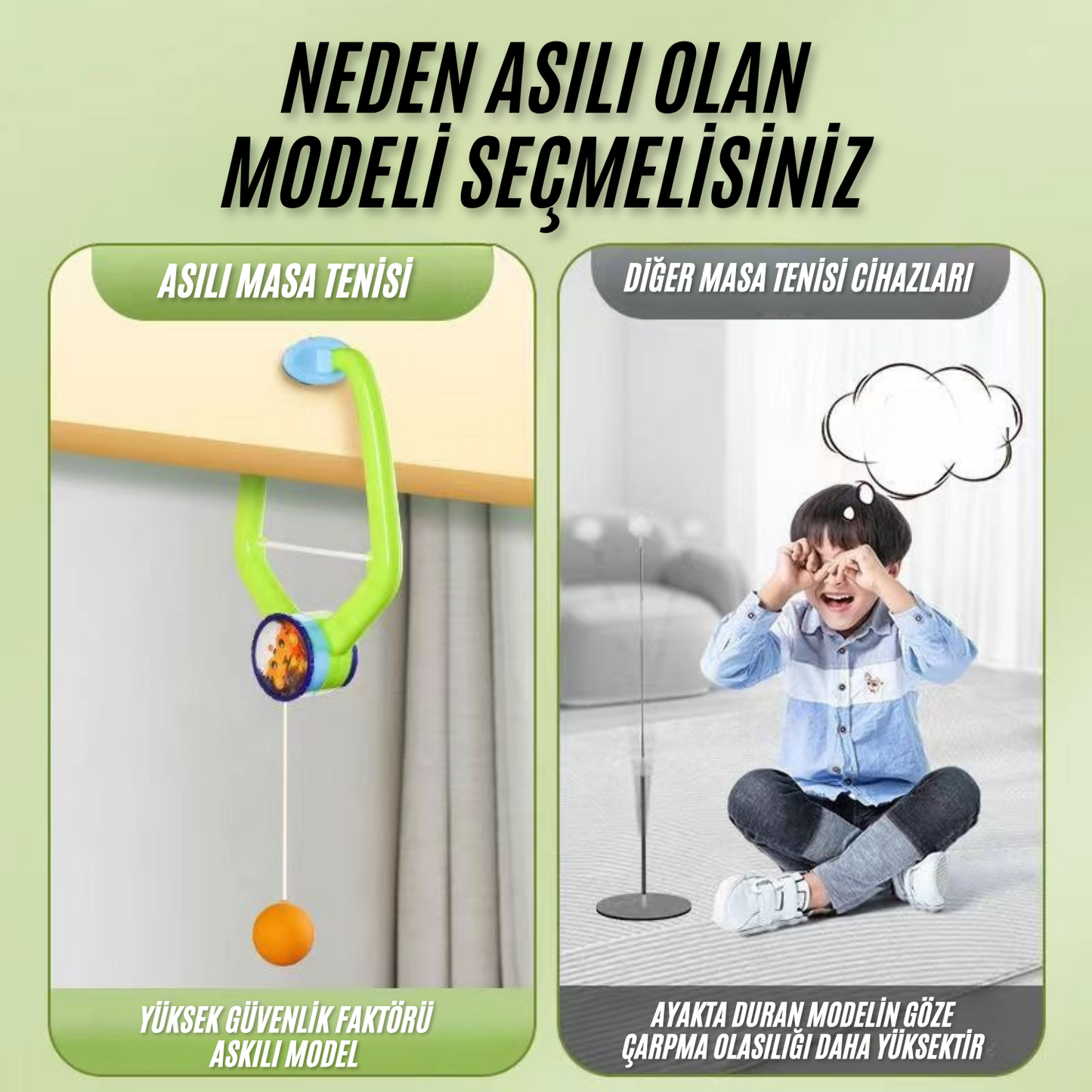 Askılı Pinpon Eğitim Seti