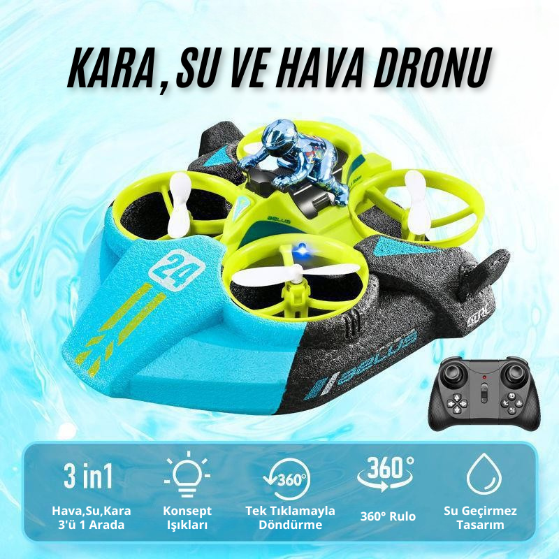 Havada, Karada, Suda Gidebilen Dron